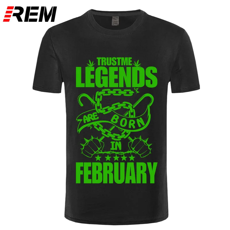 Футболка REM мужская с надписью Легенды рождены в февраля|t shirt men|t shirtmen t |