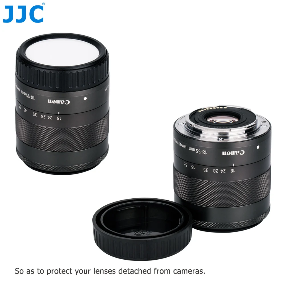 JJC EF-M Крепление объектива Крышка для камеры Canon записываемый задний протектор