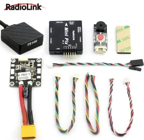 

Radiolink MINI PIX Pixhawk basic configuration flight controller TS100 M8N 8N GPS Model for RC Drone FPV Quadcopter