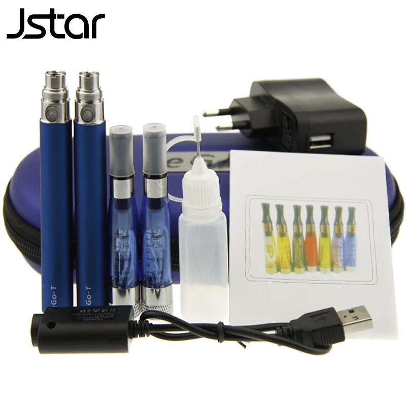 

50pcs/lot Ego-T Ce4+ Kit Double Cigarettes pack e cigs kits ce4+ Atomizer 650mah 900mah 1100mah battery e cigarette kits