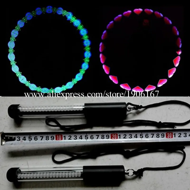

One Pair Full Color 20 Pixels Poi LED Nunchakus DIY Programmable Performance POI For Party Bar Nightclub