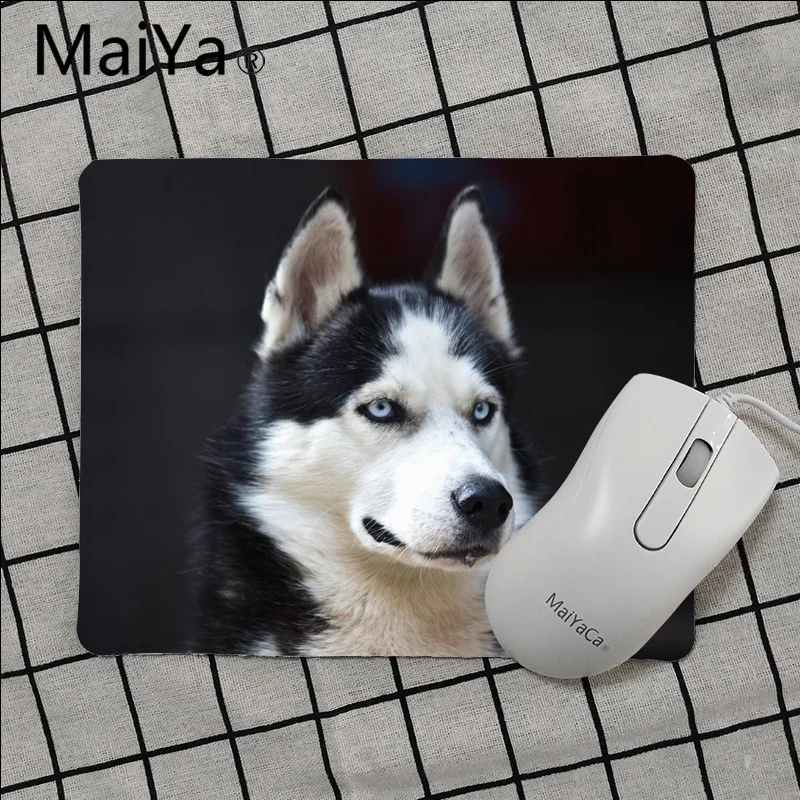 Maiya, высокое качество, собака хаски, животные, Нескользящие, прочные, силиконовые компьютерные коврики,,, игровой коврик для мыши - Цвет: No Lock Edge25x29cm