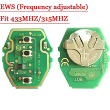 EWS дистанционный ключ печатной платы 315 МГц или 433 МГц Регулируемый 2-в-1 для BMW 2 шт./лот
