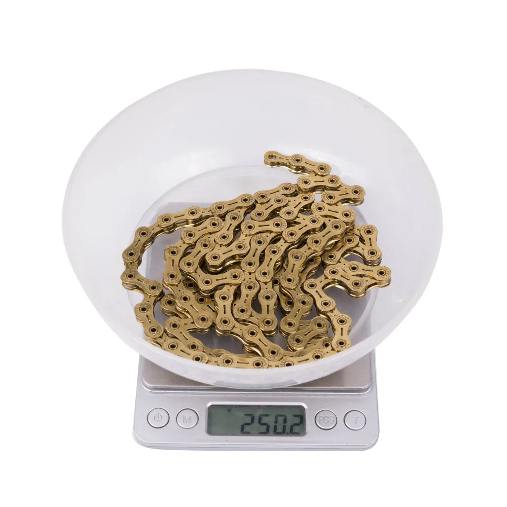 Top ZTTO MTB 11 Speed Golden SLR Chain 11s 22 s Mountain Bike Road Bicycle ultralight Parts Durable Gold for Parts K7 System 5