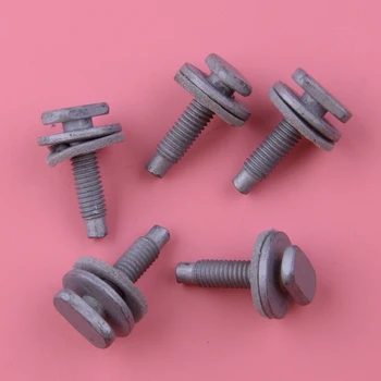 

DWCX 5Pcs/Set Silver Metal Car Rear Tailgate Handle Fixing Kit Bolts Set Repair Fit for Nissan Qashqai J10