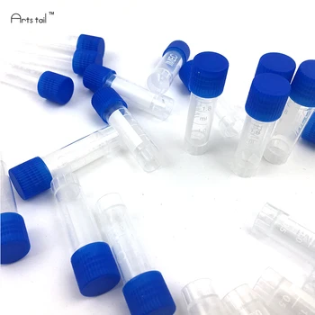 

1.8ml Plastic Centrifuge Test Tube Vial Container Self Standing With Blue Screw Cap 50 Pcs Serum Tubes