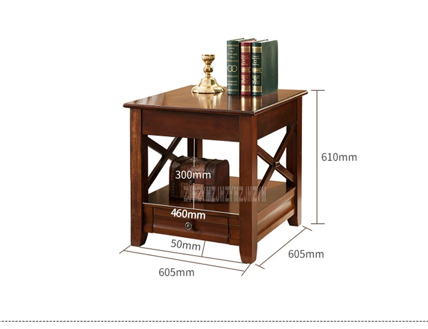 TS-480 диван-столик шкаф для хранения спальня телефонный стол небольшой журнальный столик для гостиной квадратный откидной столик-ящик