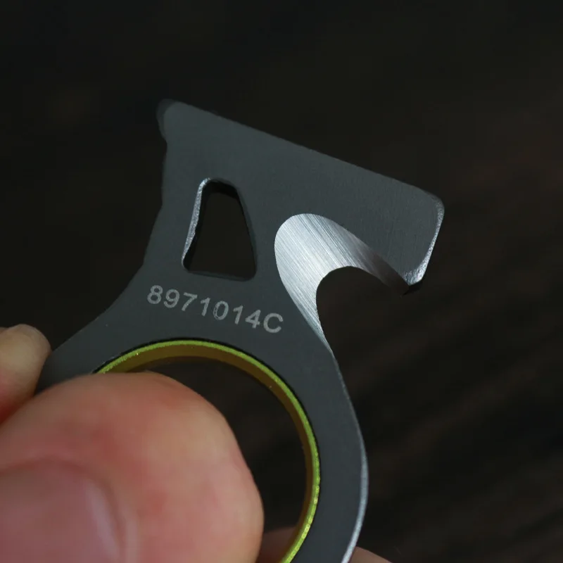 Single finger sharp cutting rope knife outdoor survival equipment EDC