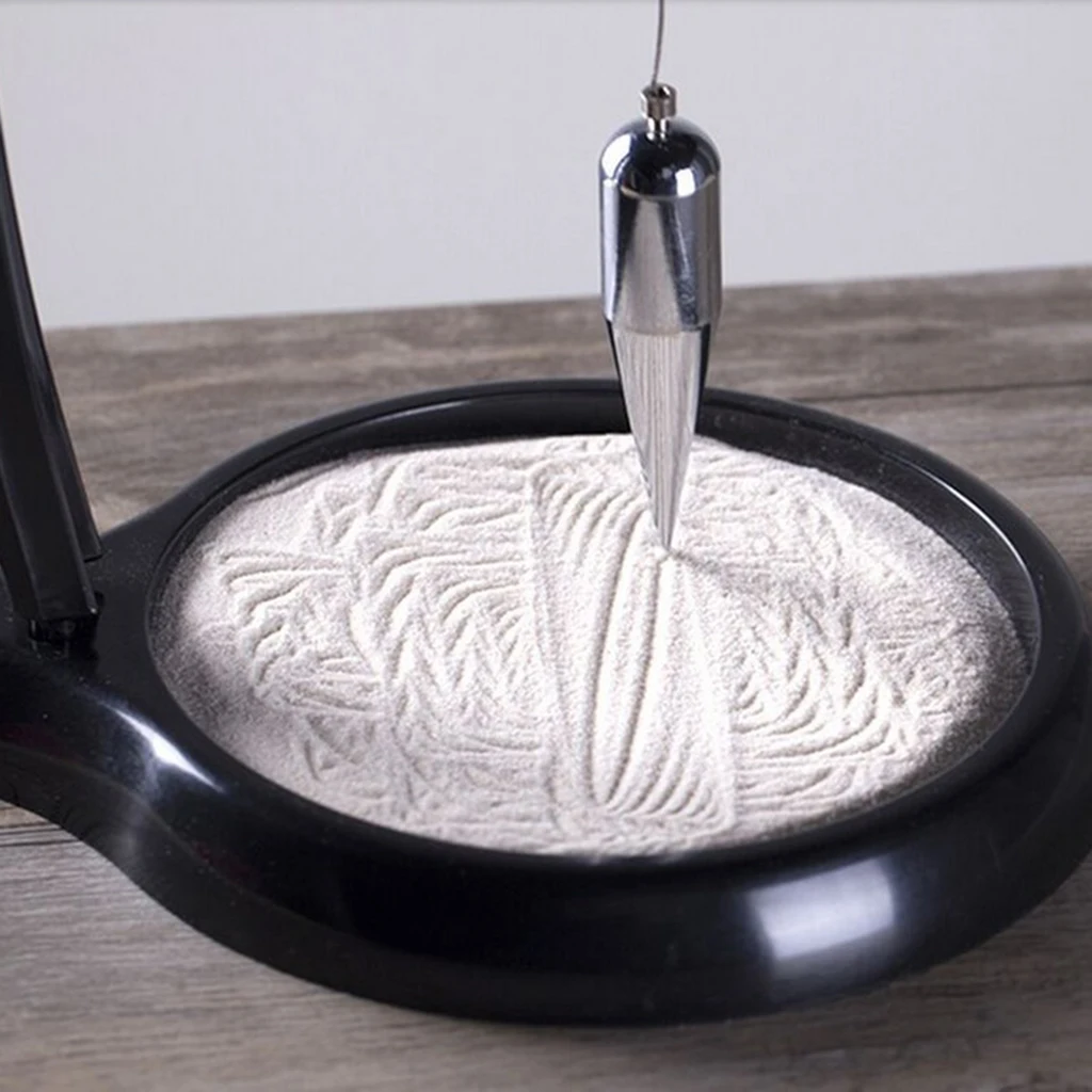 Creative Sand Pendulum Sand Painting Pendulum Gravity Sand Pendulum Stand Desktop Home Decor Ornaments