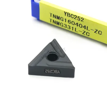 

10Pcs TNMG160404-08L-ZC YBC252 External Turning Tools Carbide inserts Cutting Tool CNC Tools Lathe tools