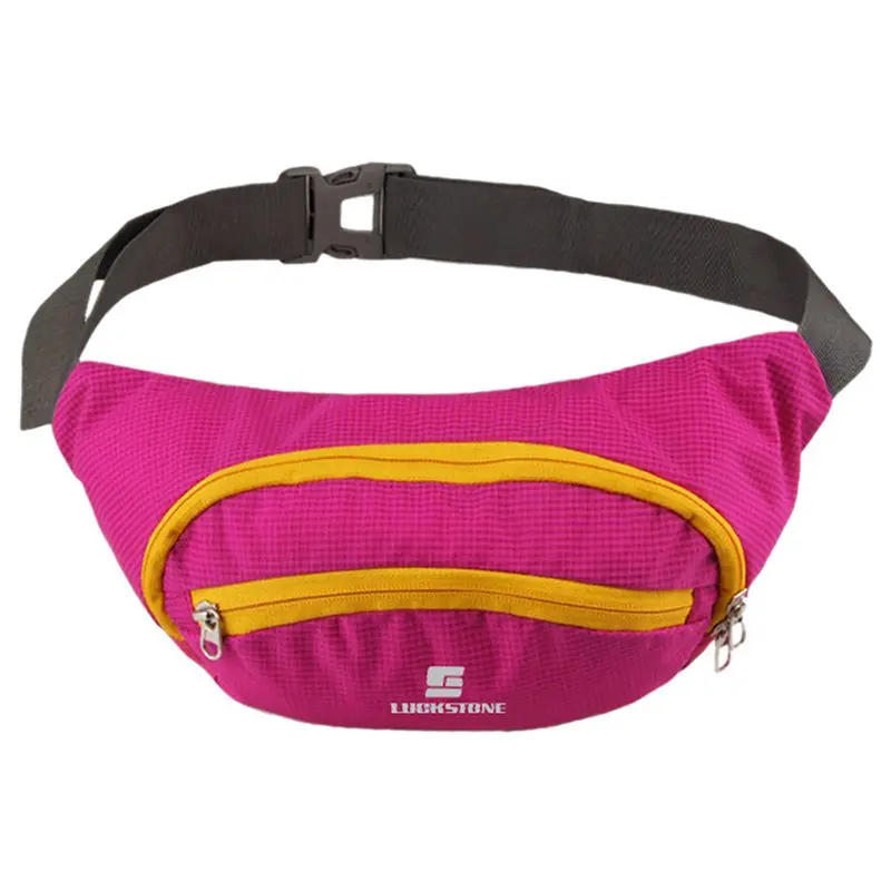 LUCKSTONE Waterproof Breathable Running Bag for Travel Hiking jogging riding Waist Belt Zip Pack