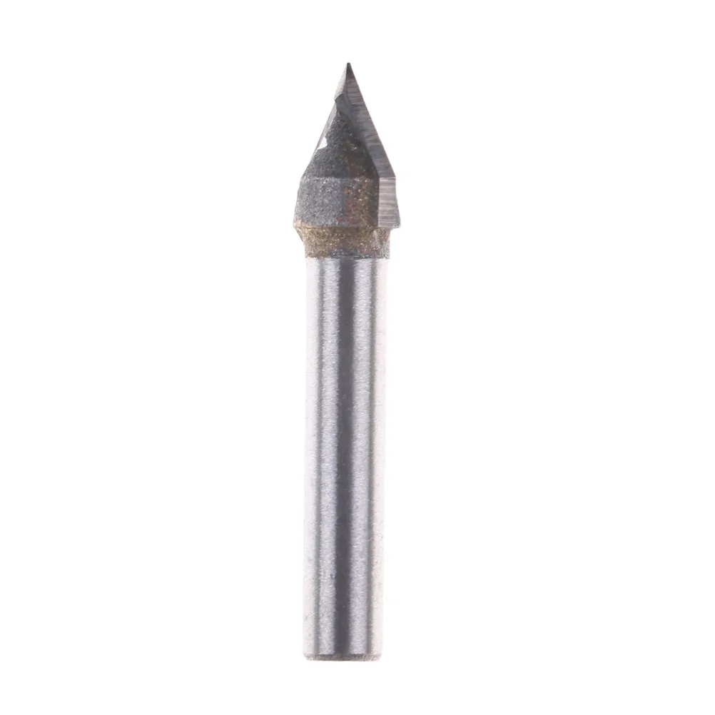 Вольфрамовая сталь 60 градусов V Groove Bit CNC Router 1/4 дюйма хвостовик гравировка
