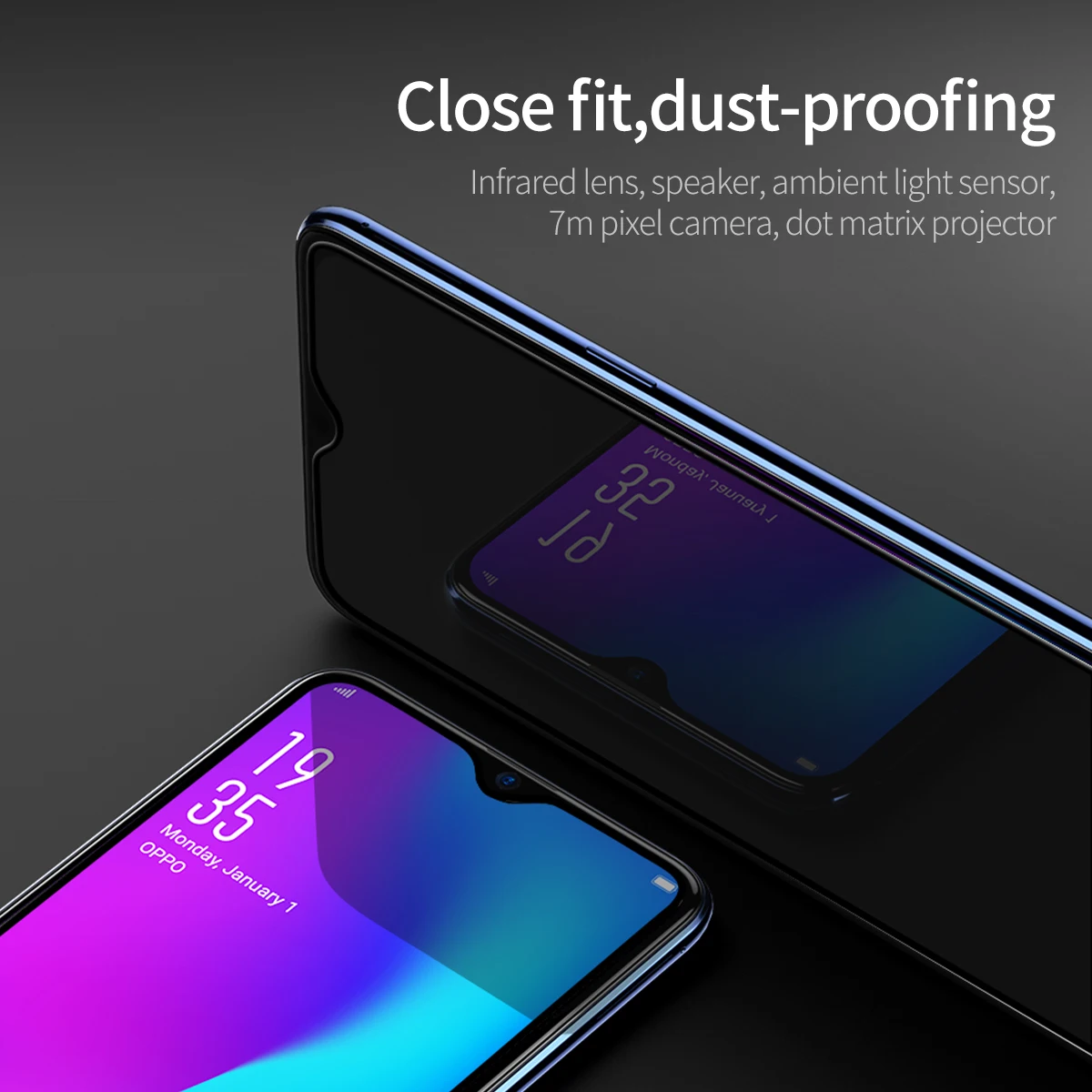BASEUS Стекло для Oppo R17 0 3 мм 9 H Anti blue ray изогнутые закаленное полный Экран протектор