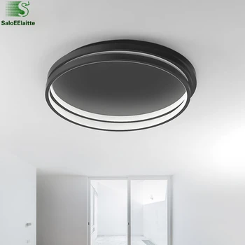 

Modern Creative Rouund Lustre Led Ceiling Lights Bedroom Minimalism Dimmable Remote Control Ceiling Light Fixtures Lamparas