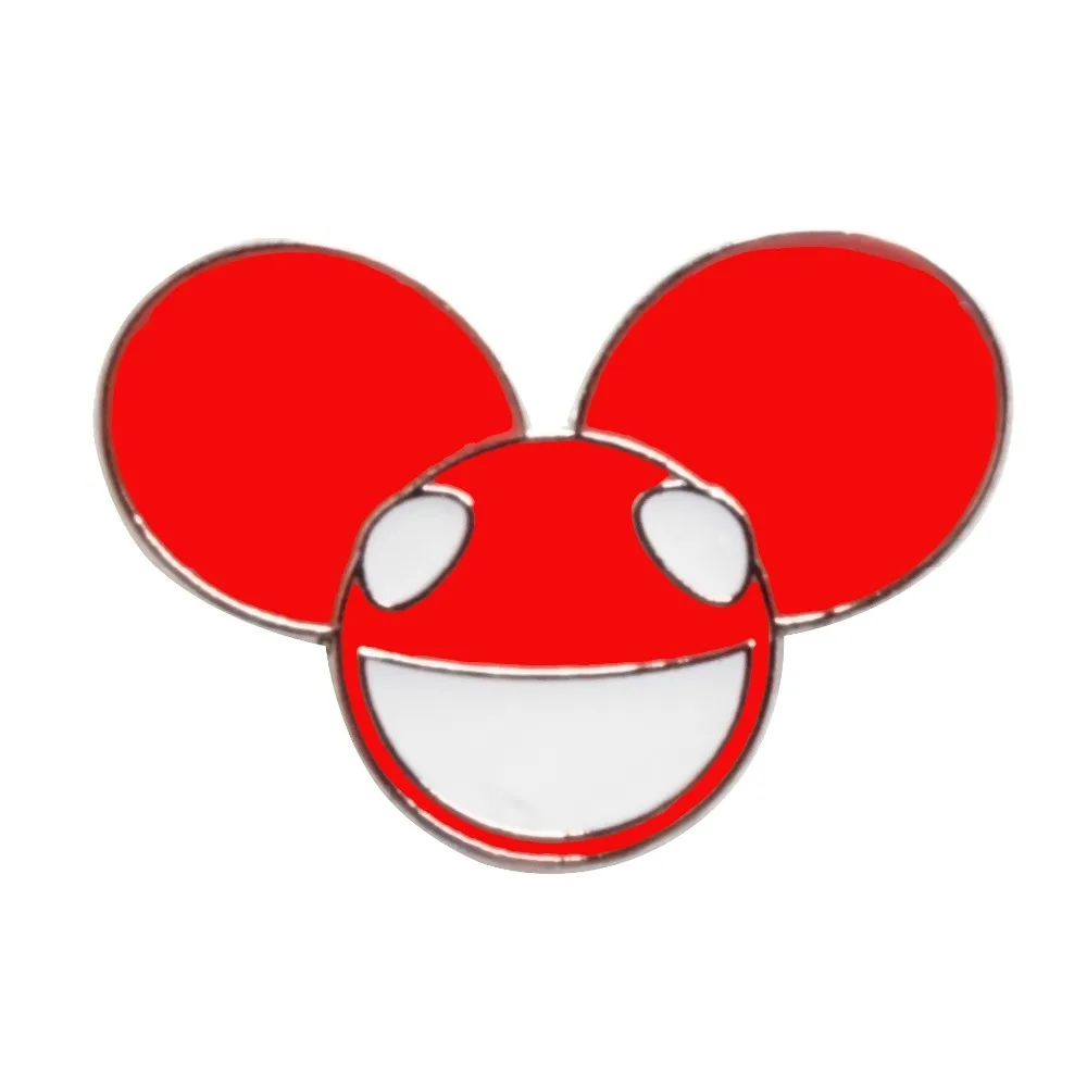 

25 mm red Mickey pin badge accessory gifts (Iron+epoxy +butterfly button back)-Free ship (300pcs/lot)