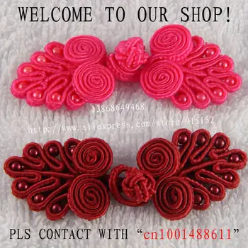 

Hademade China knot button 6-7.5cm peacock button Garment accessories Package decoration 30pcs mixed 2 colors Free Shipping