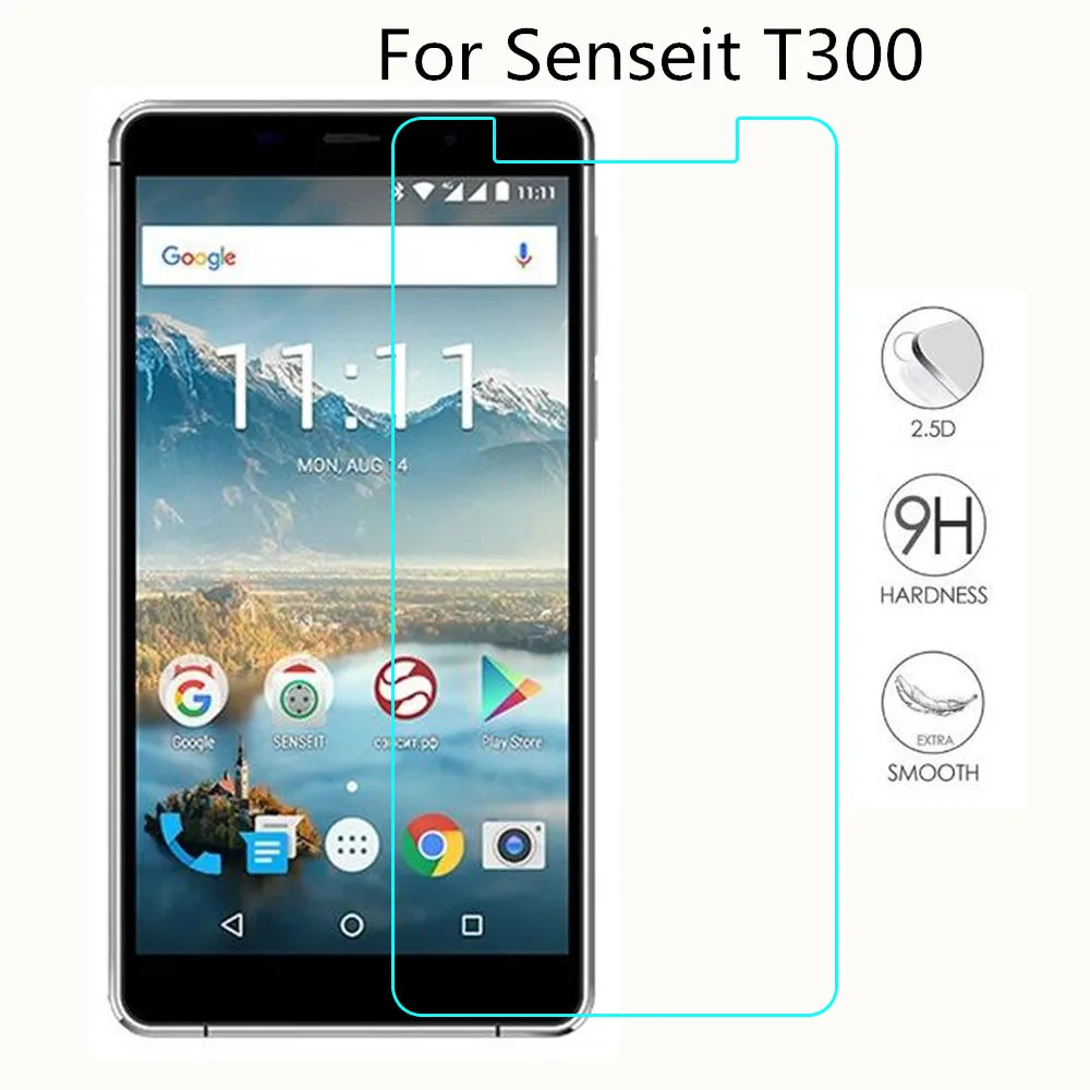 

Smartphone Tempered Glass For Senseit T300 9H Explosion-proof Protective Film Screen Protector cover phone