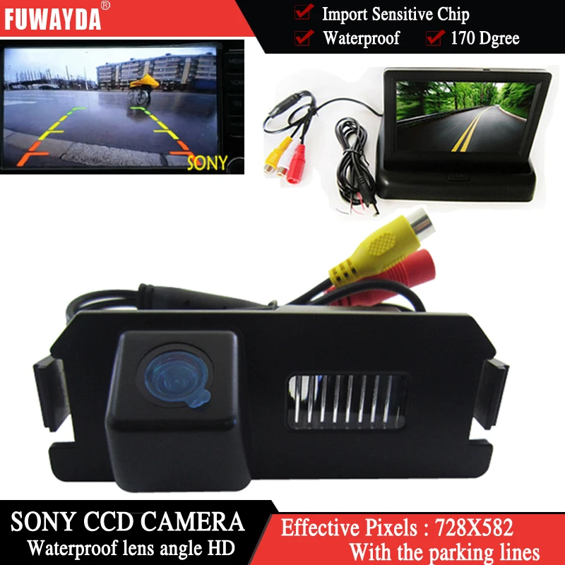 Цветная Автомобильная камера заднего вида FUWAYDA с CCD чипом SONY для HYUNDAI I30 GENESIS COUPE