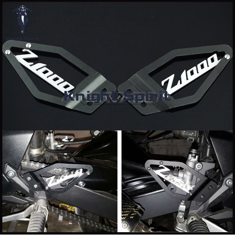 

For KAWASAKI Z1000 Z 1000 2007 2008 2009 Motorcycle Accessories CNC Aluminum Foot Peg Heel Plates Guard Protector