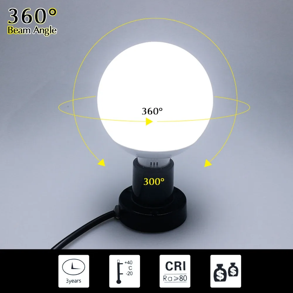 220V E27 Светодиодный лампа лампада светодиодный светильник Bombillas светодиодный s светильник 15 Вт 12 Вт 9 Вт 7 Вт AC85-265V 5730SMD лампочка в виде шара пузыря Глобус без мерцания комнаты