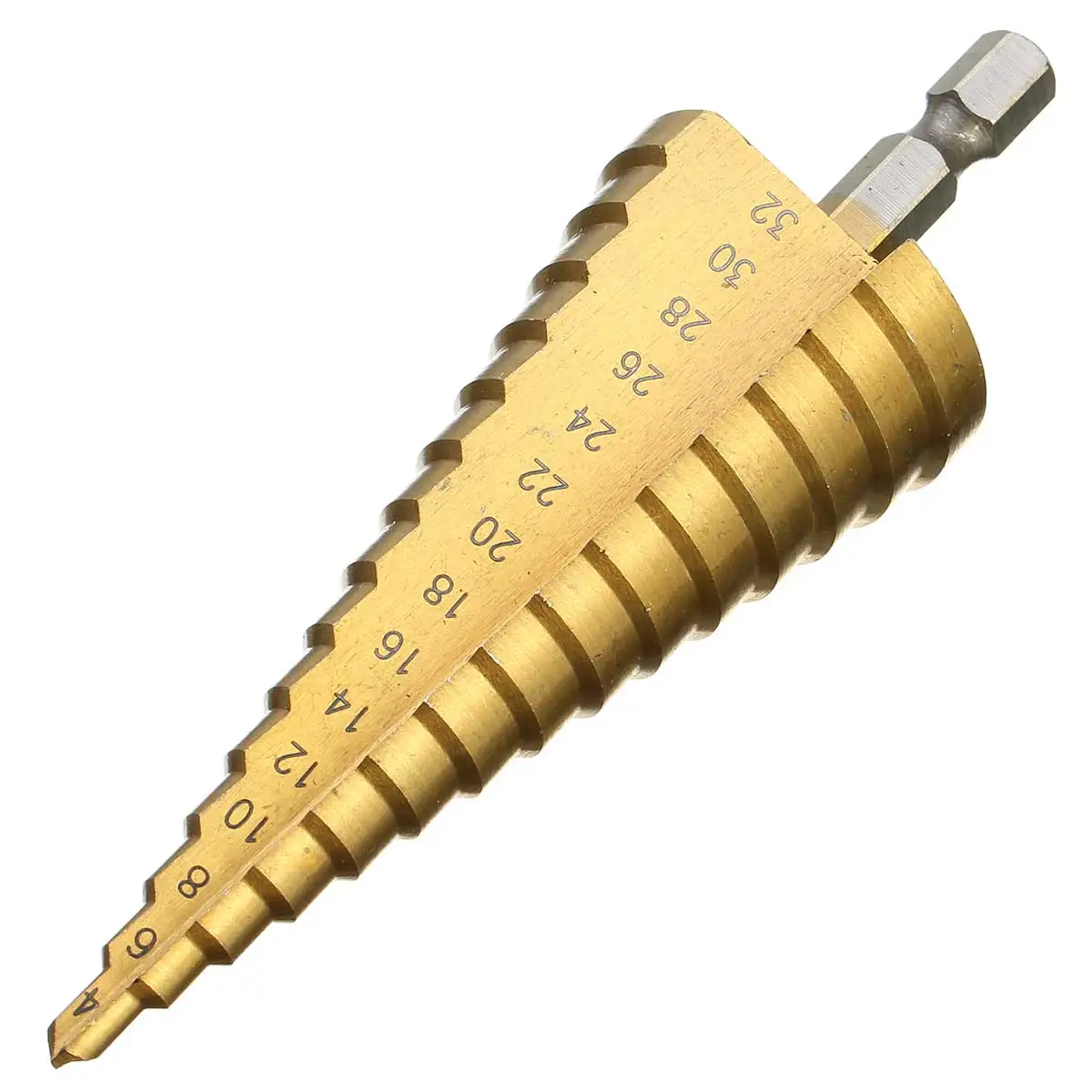 Drillpro 1 шт. ступенчатые титановые сверла HSS для дерева 4 12 мм 20 32 металлические