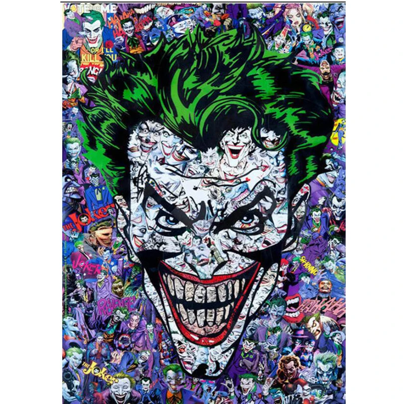 

DIY Diamond mosaic Joker Batman Halloween gifts Diamond Paintings Cross Stitch Kits Diamond Embroidery New Patterns JS513