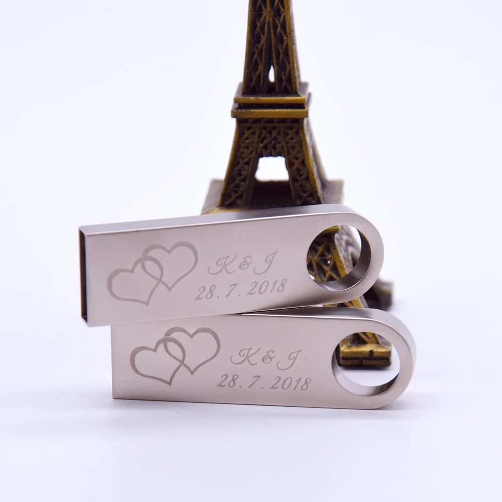 20pcs/lot Real Capacity Metal Waterproof USB 4gb 8GB 16gb 32GB 64gb Flash Drive Memory Stick for Fashion Gifts Logo Customized best pen drive 64gb