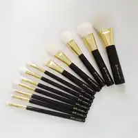 yani TF-SERIES 12-Brushes Complete Set - Quality Goat Hair Bronzer Cheek Cream Foundation Eyeshadow Concealer Lip Makeup Brushes