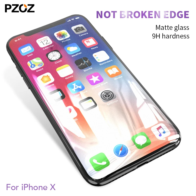 PZOZ für apple iphone x gehärtetem glas voll abdeckung 5D rand iphone x film für iphone 10 screen p