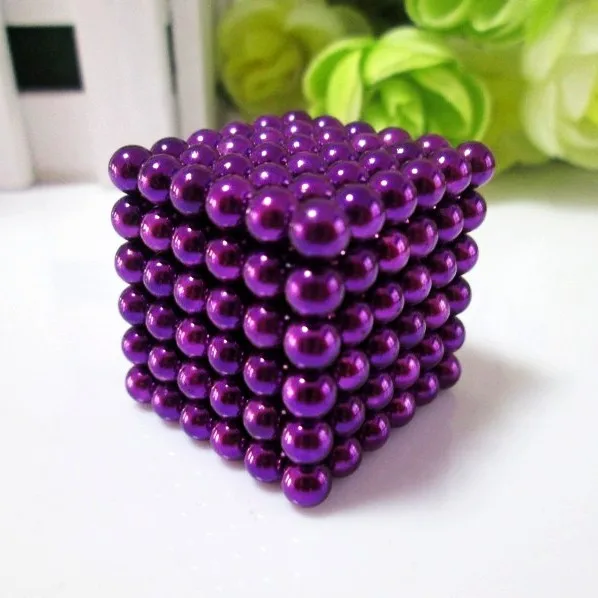 Colorful 216 Pcs 5mm Magnetic Ball Magnet Magic Cubes Toy Puzzle