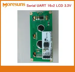 Быстро Бесплатная доставка Серийный UART 16x2 ЖК-дисплей 3,3 V WiFi модуль/беспроводной последовательный порт дисплея для pcduino/для arduino модуль