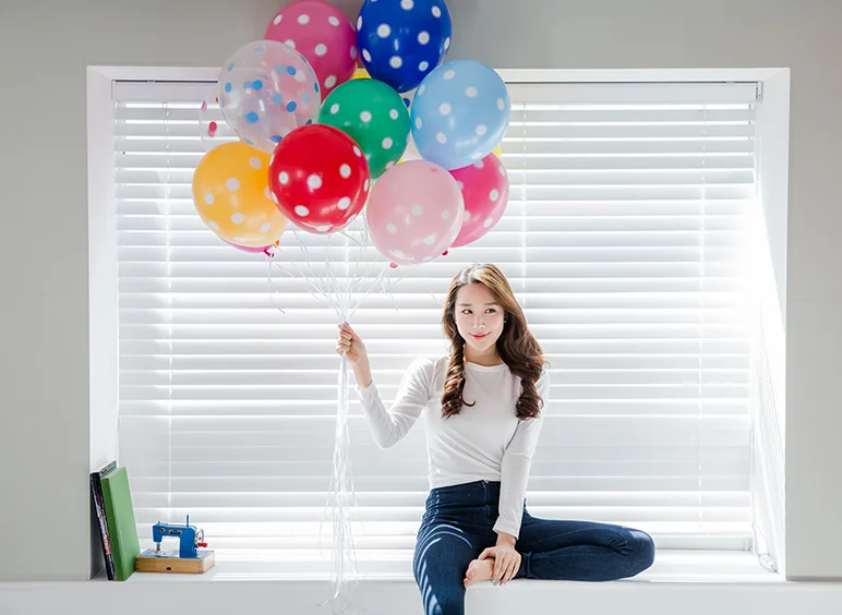 Thicken wedding wedding room decoration decoration children birthday party decoration candy color dot balloon