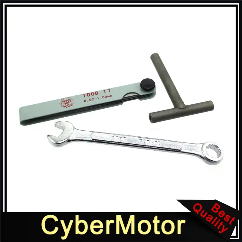0 02 1mm Metric Filler Feeler Measure Gauge Tool 9mm Spaner Wrench Valve Screw Socket Repair Aliexpress