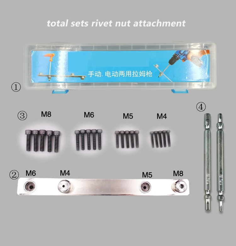 riveter adapter set