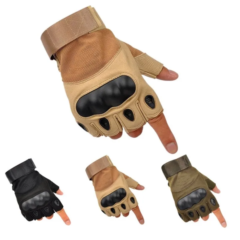 Men Outdoor Short Finger Gloves Sports Army Military Tactical Airsoft Shooting Hunting Outdoor Gloves