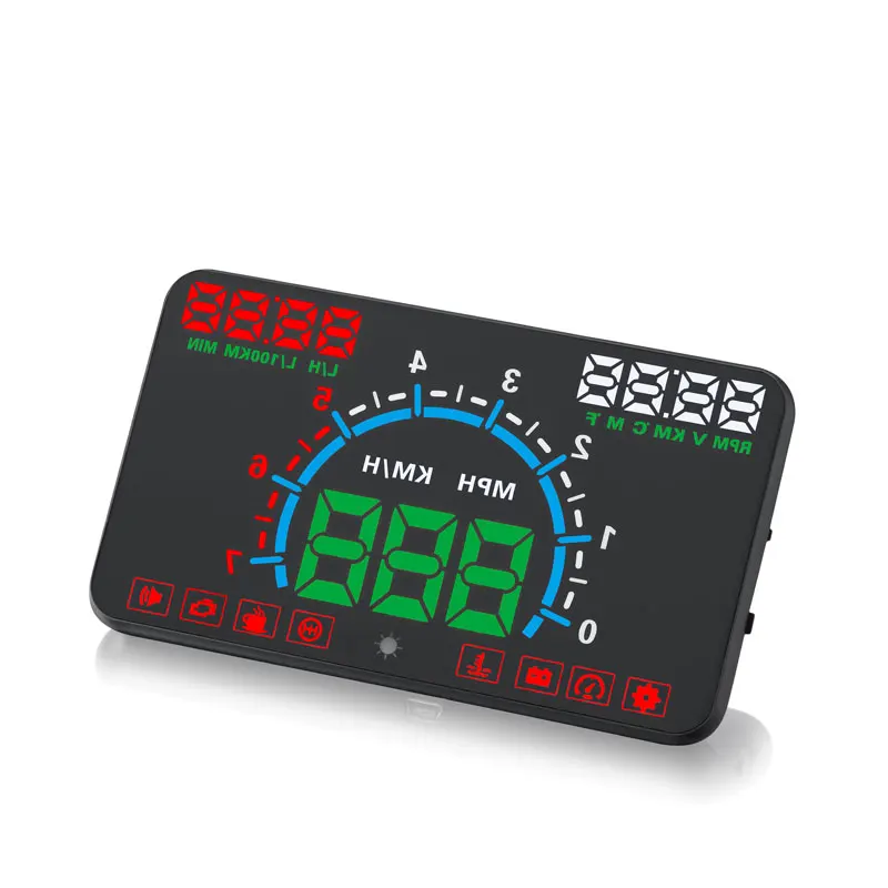 Автомобильный дисплей GEYIREN E350 OBD2 II HUD 5 8 дюйма легкое подключение и
