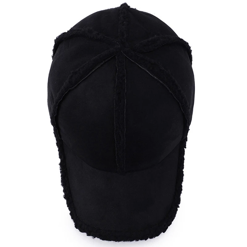 Thicken Winter Baseball Cap Warm Bone Men Women Wool Snapback Thermal Adjustable Truker Cap Dad Hat Sport Casquette CP0308 (2)