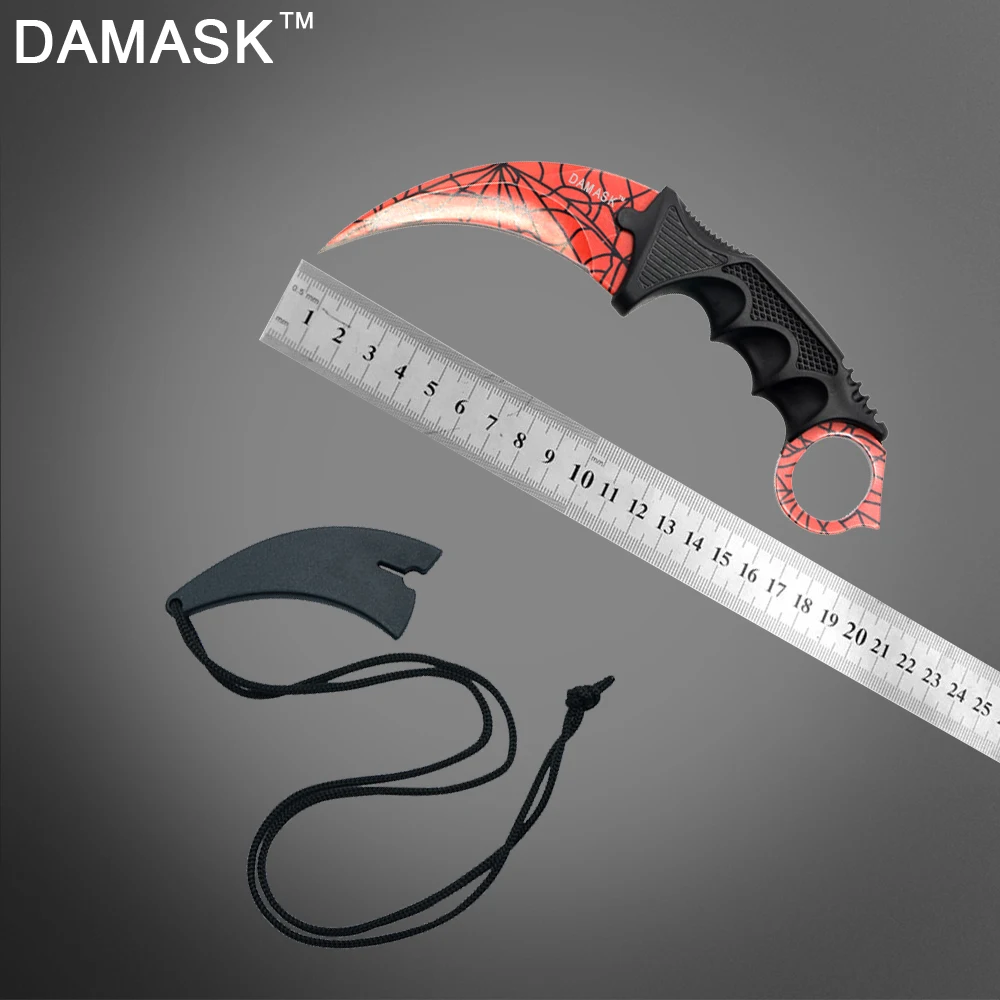 

Damask New Coming Portable Karambit Stainless Steel Blade Knife Outdoor Survival Fighting Hunting Knifes Combat Rescue Tools