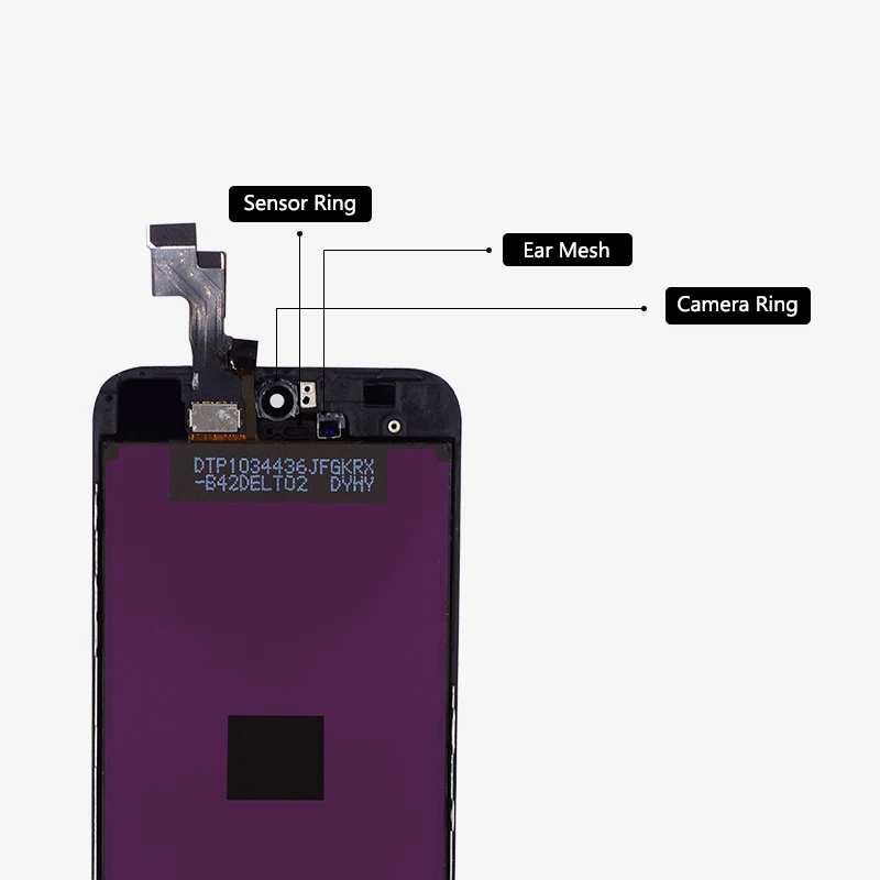 E Faith 100 шт./лот для iPhone 5S ЖК дисплей с сенсорным экраном дигитайзер в сборе черный и