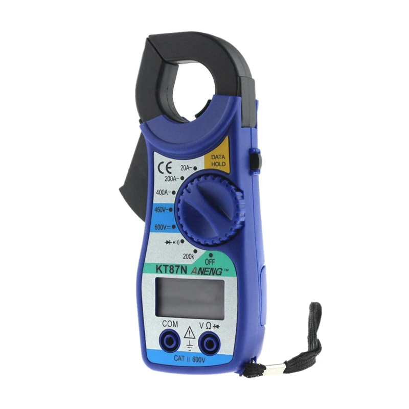 

HLZS-Aneng Kt87N Digital Multimeter Ampere Clamp Meter Current Clamp Pincers Ac/Dc Current Voltage Tester