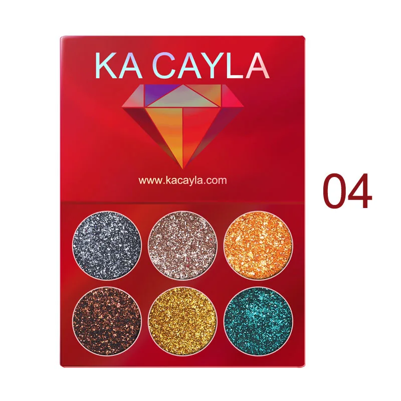 KA CAYLA 6 цветов макияж тени для век матовые водонепроницаемые Макияж Косметический набор TSLM1