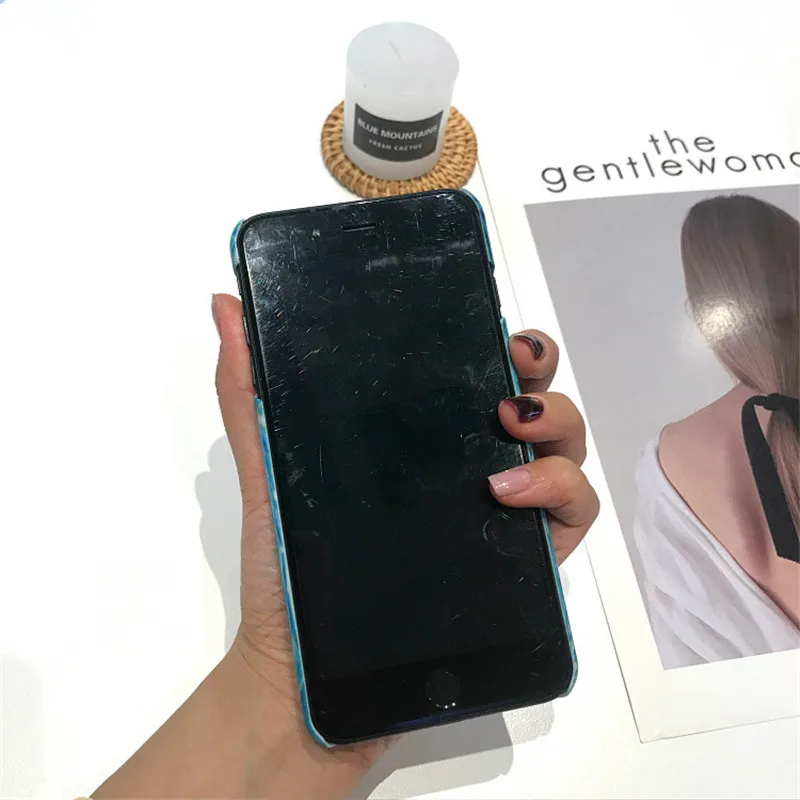 Water Glossy Phone Case For iPhone 6 7 8 Plus Case Cover For iPhone 6 Plus 7Plus 8Plus 6 s Plus 6s Cases Coque Capinha Shell TPU