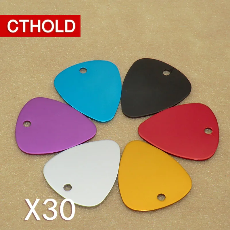 

CTHOLD 30pcs Trilatera shape Dog ID tag wholesale Personalized Custom cat Dog Collar Name ID Tags For S M L Dogs blank diy Plate