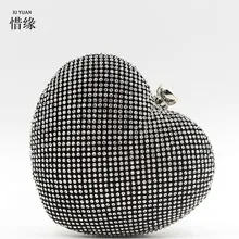 Xiyuan брендовые Новые Кристалл Черный клатч цветок вечерняя сумочка; BS010 diamond Сумки Для Женщин Люкс партия Кошелек сумка через плечо