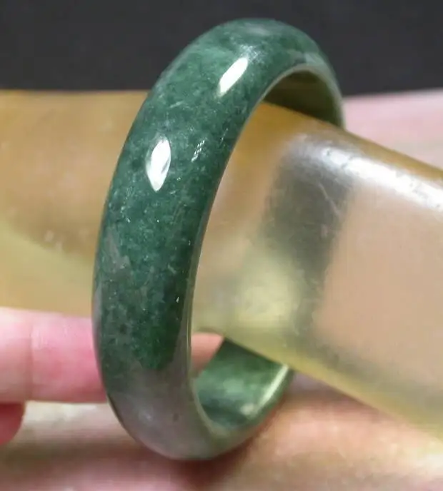 

Certified Green 100% Natural A stone stoneite Bangle Bracelet 58.2 mm 401694