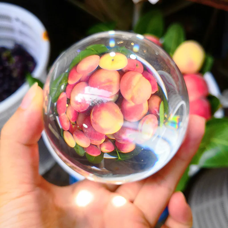 K9 Crystal Ball Sphere Lens Photography Prop Fengshui Meditation Glass Healing Magic Globe Accessiores | Дом и сад