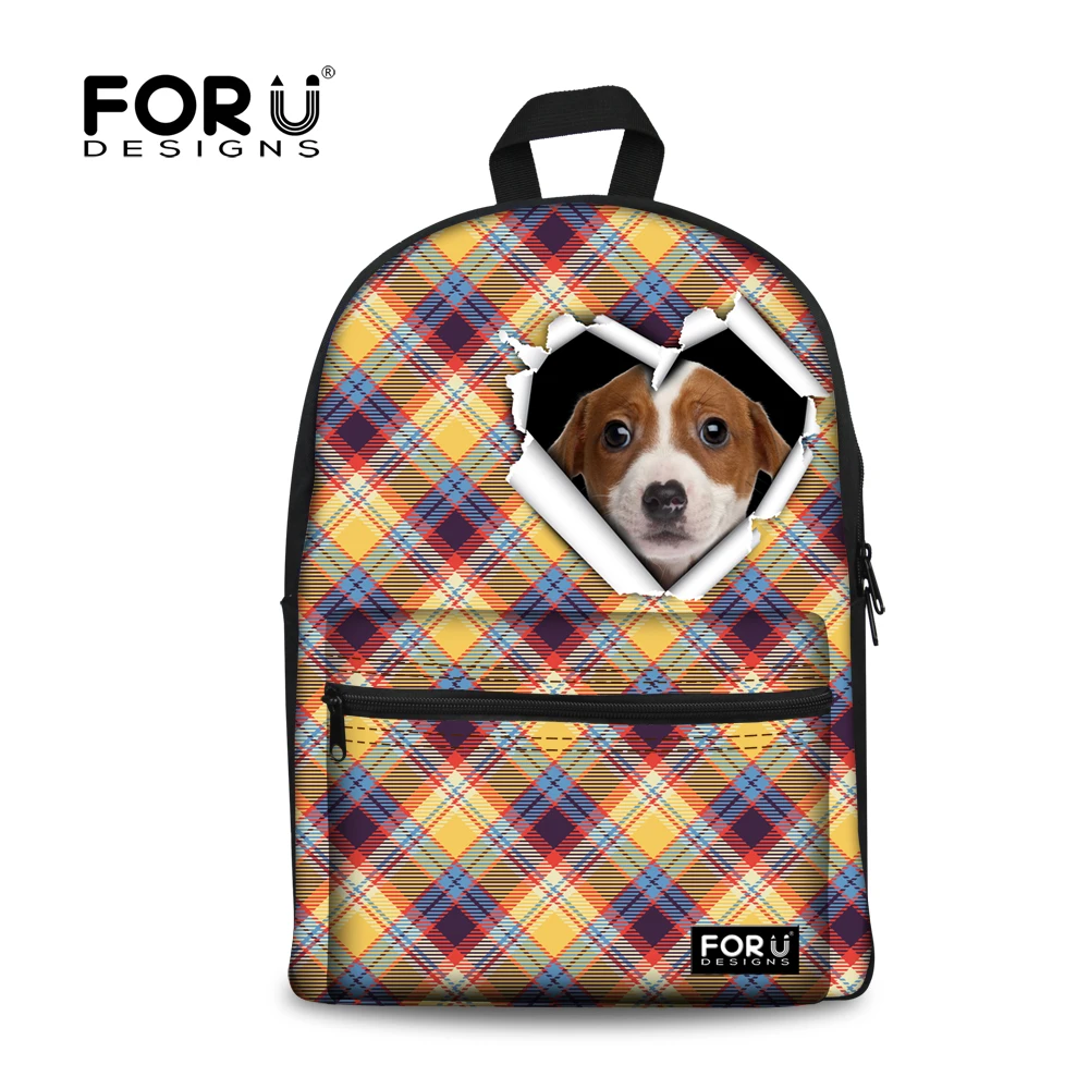 Designer Children Backpacks Kawaii Pet Dog Printing Travel Backpack