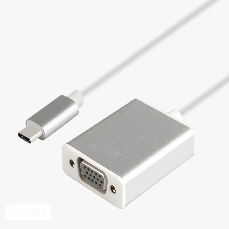 USB3.1 type C папа-VGA Женский адаптер usb type-C передача на VGA кабель HD 1080P для Macbook Chromebook Pixel Lumia 950XL