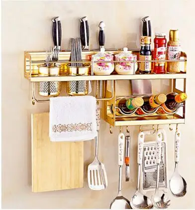 

High-end three-storey 304 stainless steel bowl rack Lek racks Kitchen plate racks to put the dishes out of the drain0213