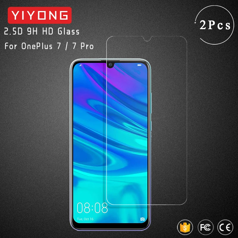 

YIYONG 2.5D HD Glass For Oneplus 7 Pro 6 5 T 6T 5T Tempered Glass Screen Protector For OnePlus One Plus 7 Pro 5 6 T 5T 6T Glass